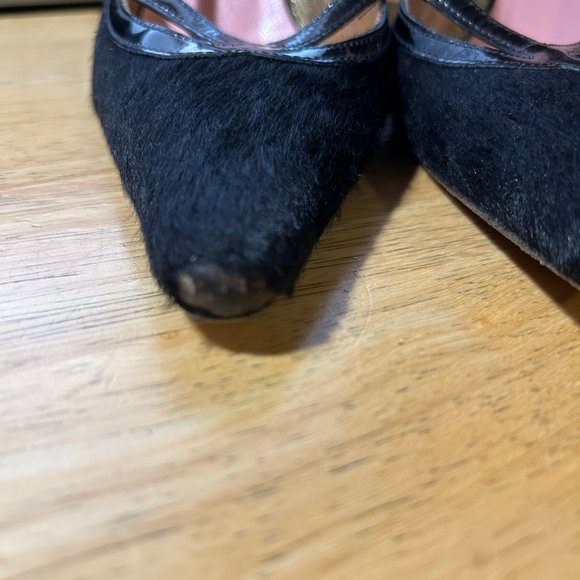 Womens D&G Dolce & Gabbana Black Pointy Leather Slingbacks 38.5 US/8.5 * - Picture 14 of 16